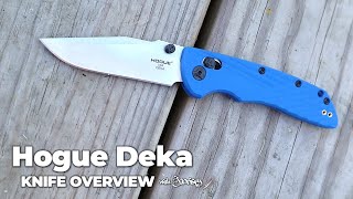 Hogue Deka Folding Knife 5Minute Review  Jimping w Jacrispy [upl. by Keung526]