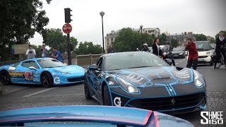 Crazy Driving and Crazy Crowds in Barcelona Gumball 2014 Day 6 [upl. by Astraea728]