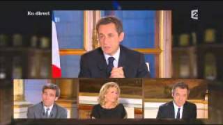 original Intervention du président de la République Nicolas Sarkozy 16 [upl. by Parrnell]