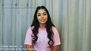 Celeste Maneiro  Joffrey Ballet Summer Hip Hop Dance Intensive Review [upl. by Lynad339]