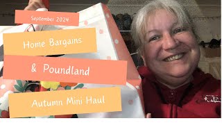 Home Bargains and Poundland Mini Haul  Sept 2024 [upl. by Yelram811]