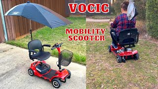 Unboxing  Easy Setup VOCIC Electric Mobility Scooter with Canopy [upl. by Lay]