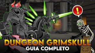 GUIA COMPLETO DA NOVA DUNGEON GRIMSKULL SOLO AQW [upl. by Anaiek]