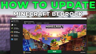 How To Update Minecraft Bedrock on PC [upl. by Gargan]