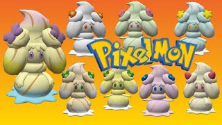 All Available ALCREMIE Forms in Pixelmon [upl. by Anail]