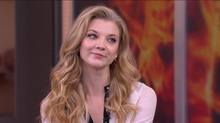 Natalie Dormer Talks The Hunger Games Mockingjay Part 1 [upl. by Keelia]