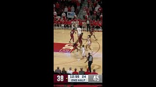 Josiah Allick Up Strong for Two vs Rider  Nebraska Mens Basketball [upl. by Dadelos]