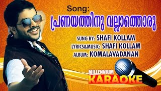 Pranayathinu Vallathoru Karaoke With Lyrics  Malayalam Album Song Karaoke With Lyrics [upl. by Tteraj589]