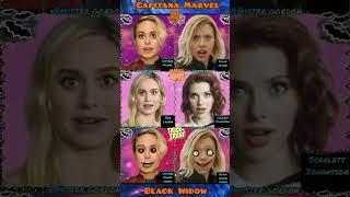 Capitana Marvel Brie Larson Vs Black Widow Scarlett JohanssonTikTok Challenge Humor shorts YouTube [upl. by Rhtaeh87]