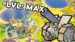 Destroying my Rival Japan in 10 turns with MAX LVL ARTILLERY  Civ 6 Khmer [upl. by Aihsas]