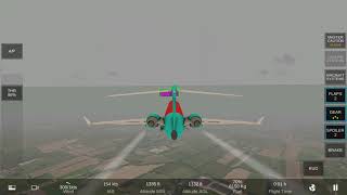 Real Flight Simulator  Landing Gear and tyre Failure Realflightsimulator rortos android [upl. by Hegyera]