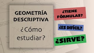 ¿Cómo estudiar  GEOMETRÍA DESCRIPTIVA  Curso completo [upl. by Haleelahk]