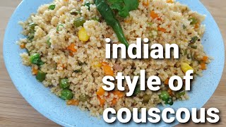 Indian Style Of Couscous Different And Tasty Recipe [upl. by Lowenstern]