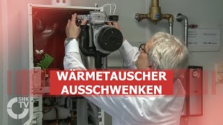 Wolf Praxistipp – Wärmetauscher ausschwenken  SHKTV [upl. by Arod910]