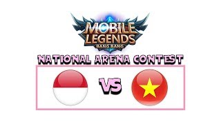 INDONESIA VS VIETNAM ARENA CONTEST MOBILE LEGENDS [upl. by Reinhart]