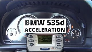 BMW 535d xDrive 313 PS  acceleration 0100 kmh [upl. by Alyled269]