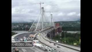 Port Mann Bridge Time Lapse [upl. by Attennyl]