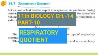 Class 11 BiologyCh14 Part10Respiratory QuotientStudy with Farru [upl. by Moazami200]