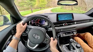 2023 Toyota GR Supra 30 Manual  POV Driving Impressions [upl. by Akieluz113]