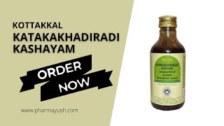 Katakakhadiradi Kashayam An ayurvedic medicine for diabetes [upl. by Haliled]