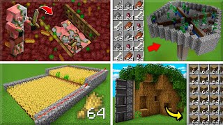 ✔️ 5 FARMS FÁCEIS para INICIANTES e MUNDOS NOVOS no MINECRAFT [upl. by Photima]