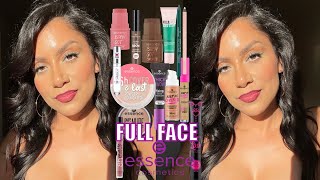 FULL FACE ESSENCE COSMETICS one brand AFFORDABLE MAKEUP  WEAR TEST oily skin  MagdalineJanet [upl. by Lj148]