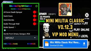 Mini Militia Classic V0123 Mod Menu  Mini Militia Classic Mod Apk  Mini Militia Classic Mod Menu [upl. by Seaver]