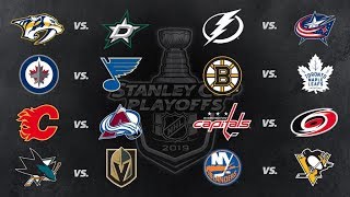 2019 Stanley Cup Playoffs  Round 1  All Goals [upl. by Shiroma992]