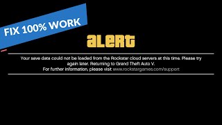 Your save data could not be loaded from the rockstar cloud servers at this time FIX 100 WORK [upl. by Yasui]