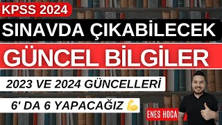 KPSS 2024 I SINAVDA ÇIKABİLECEK TÜM GÜNCEL BİLGİLER I ENES HOCA kpss2024 Kpss [upl. by Jentoft]