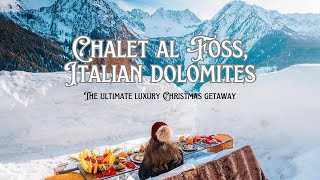 12 DAYS OF VLOGMAS DAY 5 Chalet al Foss a Luxury Experience Hotel in the Italian Dolomites [upl. by Ynafit]