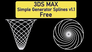 3ds max Creating a spline with just one click Free [upl. by Tews199]