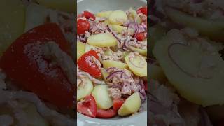 Salade de thon tomates oignons et pommes de terre Recette facile et rapide ANACUISINE1 asmr [upl. by Nolrak796]