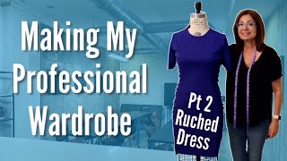 How To Make a Ruched Dress  Part 2  Sewing The Ruching [upl. by Laurentium]