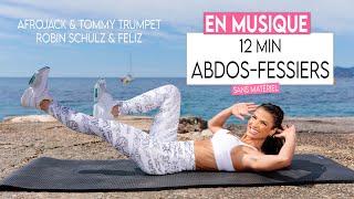 12 MIN ABDOS FESSIERS  Ventre plat amp volume fesses en rythme Afrojack Robin Schulz  Sissy Mua [upl. by Malita]