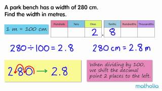 Converting Centimetres to Metres [upl. by Eevets]