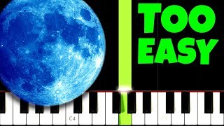 Clair de Lune  Debussy TOO EASY ONLY RIGHT HAND [upl. by Anoblav]