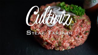 Hoe maak je steak tartaar  Cultiviz [upl. by Hcab]