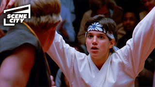 The Karate Kid Crane Kick Final Fight Scene Ralph Macchio William Zabka [upl. by Arlie1]