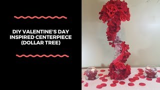 DIY Valentines Day Centerpiece Dollar Tree [upl. by Haye]