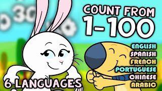 Counting to 100 in 6 Languages [upl. by Ynohtnaleahcim440]