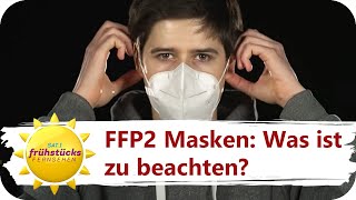 FFP2Masken schützen sie wirklich besser als andere Masken  SAT1 Frühstücksfernsehen [upl. by Ned]