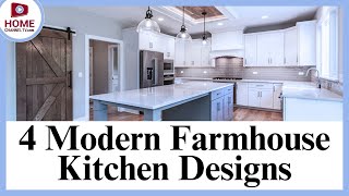 4 Modern Farmhouse Kitchen Designs  Interior Design Ideas [upl. by Onitnelav]