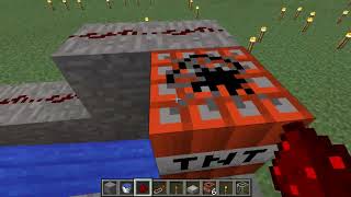 Minecraft How to Make a TNT cannon simple 183 [upl. by Nirtiak949]