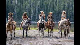 Yellowstone Ranch Horses  Ladies Backcountry Pack Trip [upl. by Lapotin]