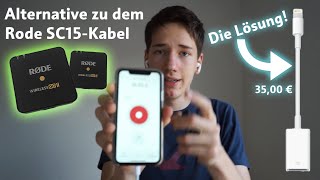 Rode Wireless Go II mit dem iPhone koppeln 📱  Alternative zu dem Rode SC15 Kabel 🎙  Deutsch [upl. by Arima]