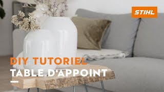 Fabriquer soimême une table dappoint en bois  DIY tutoriel [upl. by Philly257]