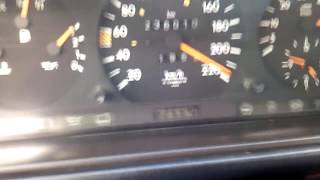 Mercedes w124 E300 diesel max speed [upl. by Latsyek]