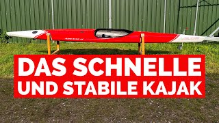 Kajak fahren schnelles und stabiles Kajak VAJDA APEX 52 World Cup [upl. by Hyps]