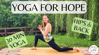 30 Min Christian Yoga Hips and Back Beginner Friendly Jonahs Prayer [upl. by Smalley]